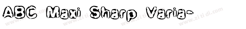 ABC Maxi Sharp Varia字体转换